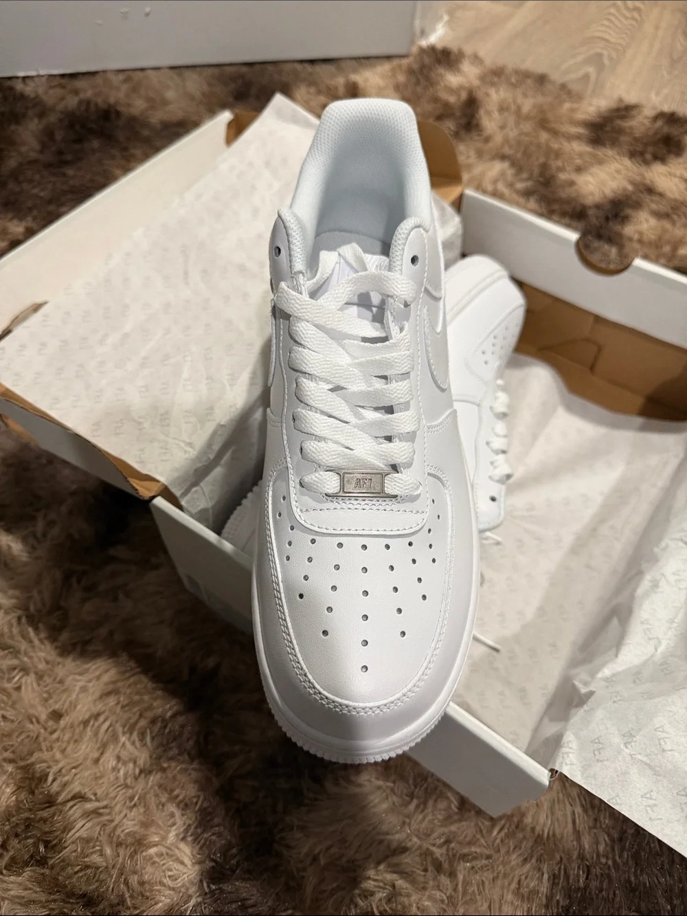 Nike White Low-Top Leather Sneakers